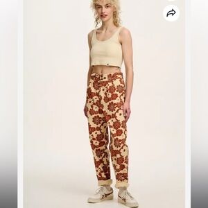 Lucy & Yak Addison Twill floral print trousers